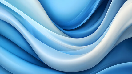 Fototapeta premium Abstract Blue Swirling Waves Background