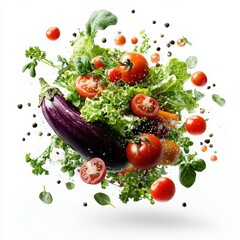 Dynamic display of fresh vegetables and herbs