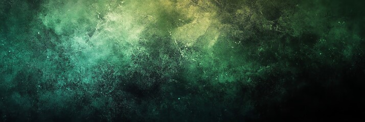 Obraz premium Abstract Green Grunge Texture with Dark and Light Tones Background