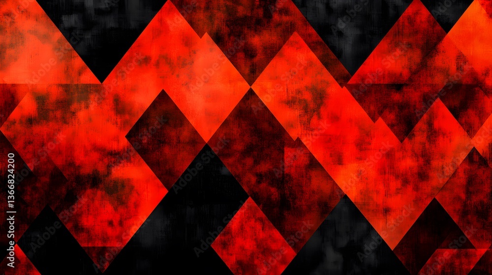 Aufkleber abstract geometric composition showing overlapping triangles and diamond shapes