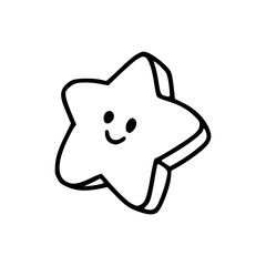 cartoon star with a smile