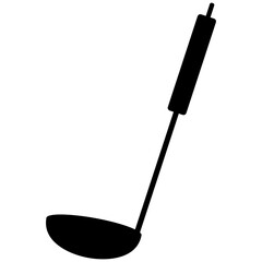 お玉　レードル　シルエット　アイコン　ベクターイラスト