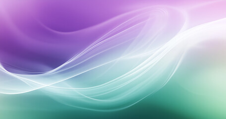 Pastel tone purple white green gradient defocused abstract photo smooth lines pantone color background