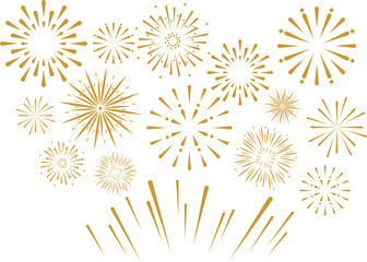 New Year Fireworks Decoration