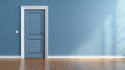 Empty Room with a Single Door