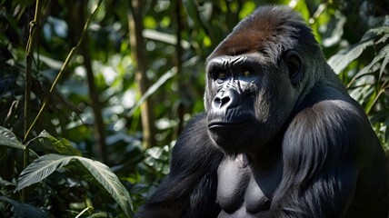 Obraz premium Gorilla in the Forest