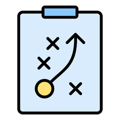 Obraz premium Strategy Outline Color Icon