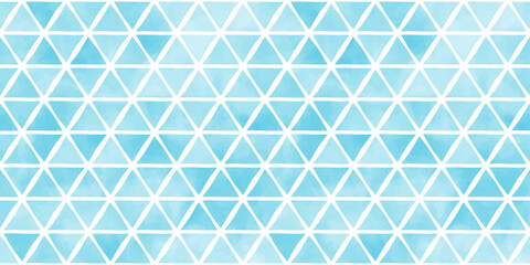 Fototapeta premium Hand drawn watercolor style triangles pattern called 