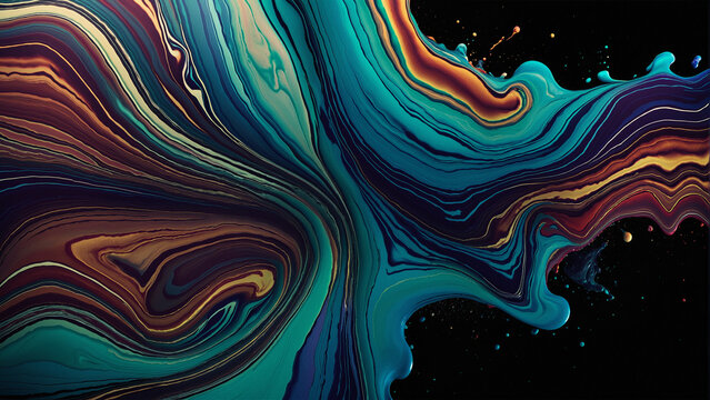 Abstract metallic lava background 
