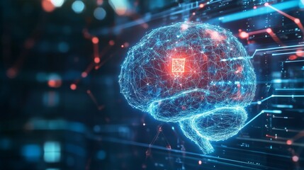 A deep learning engineer training neural networks in an AI lab, futuristic workstation with complex data visualizations, Scientific style