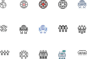 Donate Icon Bundle Best Charity And Fundraising Package for Social Causes.