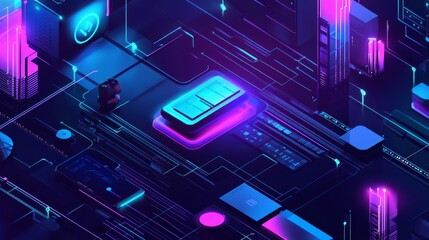 A digital asset manager working on AI powered decentralized solutions for crypto backed decentralized identity management, futuristic identity lab with live data, High-tech style