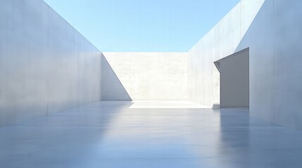 Obraz premium Modern Concrete Architectural Interior