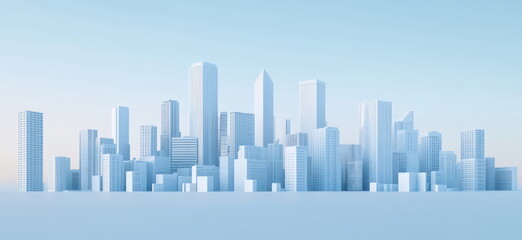 Obraz premium a simple modern city skyline
