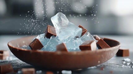 chocolate and ice