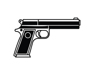 Gun illustration, Gun vector Design
