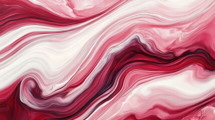 Obraz premium A deep pink marble background with elegant white streaks flowing across the polished surface.