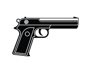 Gun illustration, Gun vector Design
