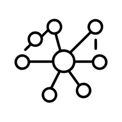 Connection Network Line Icon