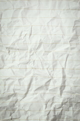 crumpled line paper texture background,  blank sheet notebook