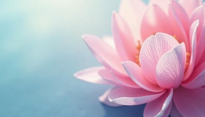 Soft pastel petals unfolding from a delicate feather background, delicate, soft feathers