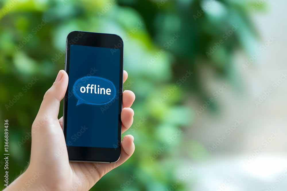 Poster a hand holds a smartphone displaying an 