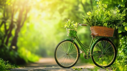 Fototapeta premium Eco-Friendly Sustainable Transportation