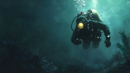 Deep Sea Diver, Underwater Exploration of excellence in splendor beyond compare with grace