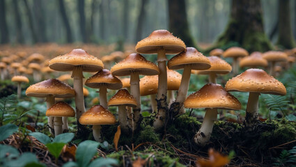 Fototapeta premium mushrooms in the forest