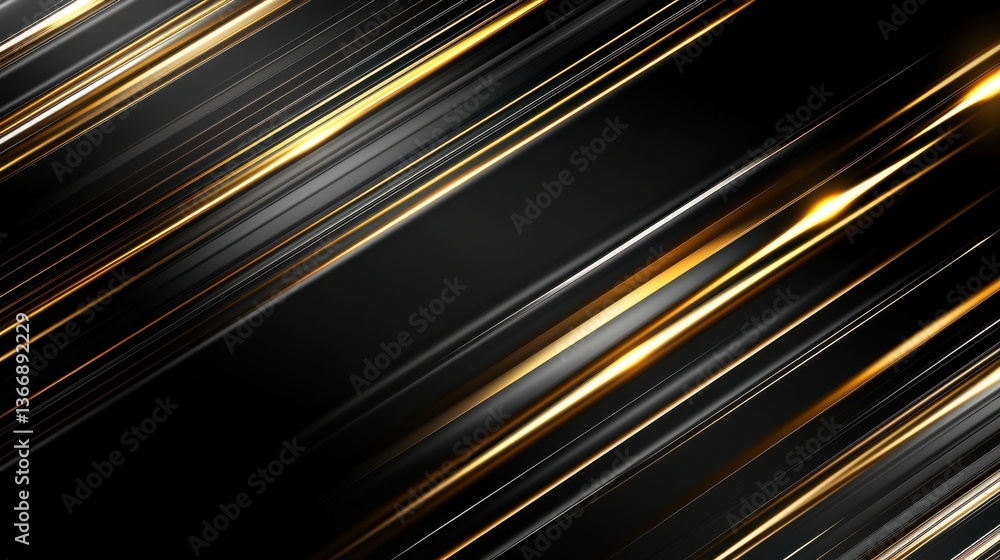 Poster abstract black and gold are light with white the gradient is the surface with templates metal textur