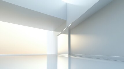 Obraz premium Modern Minimalist Architecture Interior Design