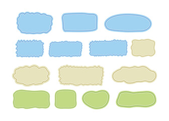 Simple Empty Text Box Note Illustration