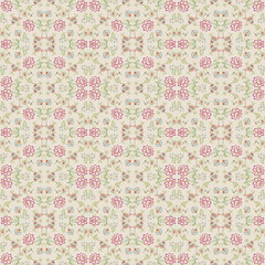 Trendy New Abstract Floral Seamless Pattern for Digital Print Allover Design