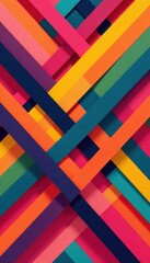 Bold geometric patterns created with intersecting lines and shapes , abstract patterns, modern design