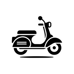 Scooter motorbike motorcycle icon with transparent background