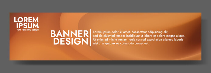 Modern banner design with a golden sand background.