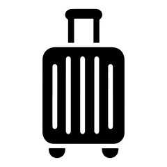 Luggage travel tourism icon with transparent background