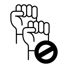 anti terrorism day black icon