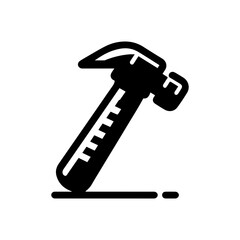 Hammer icon with transparent background
