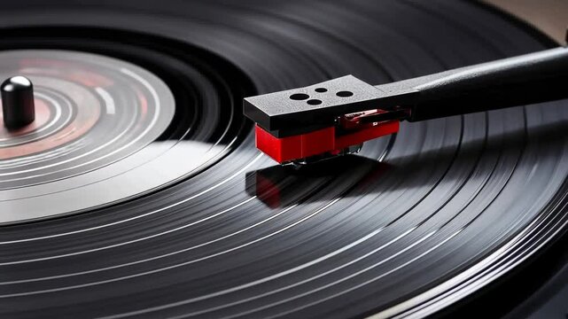 Vinyl Record Spins, The Nostalgic Sound Experience and Motion