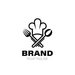Fototapeta premium Chef Logo. Chef Logo Design. Chef Logo Brand. Chef Logo Vector Design Isolated on White Background
