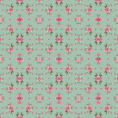 Trendy New Abstract Floral Seamless Pattern for Digital Print Allover Design