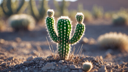 Naklejka premium prickly pear cactus