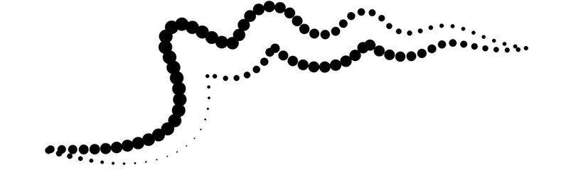 Line dot element, curve, wave, spin, twirl