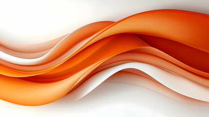 Obraz premium Orange Gradient Wave Abstract Background