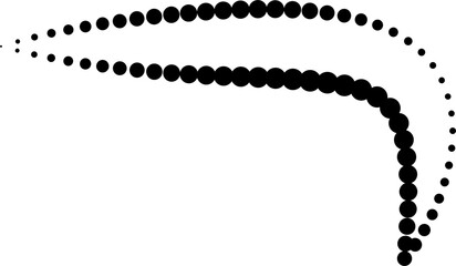 Line dot element, curve, wave, spin, twirl