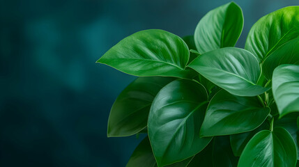 Fototapeta premium Lush Green Leaves Close Up