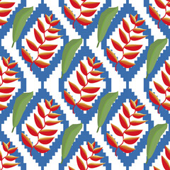 Seamless floral pattern, abstract flower print in romantic vintage style. Elegant botanical design for fabric, textile, printing products, wallpaper, clothing, wrapping and Vector illustration.