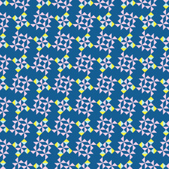 Geometric seamless pattern. Design for background, illustration, texture, fabric, wallpaper, wrapping, clothing, sarong, patchwork, embroidery, carpet and textile.