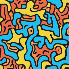Abstract Doodle Pattern
